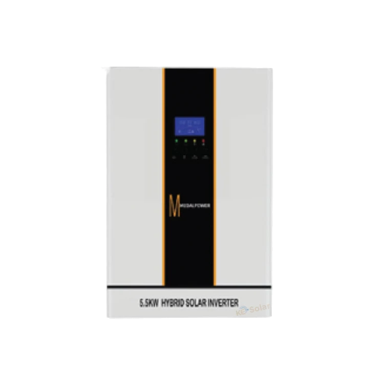 عکس اصلی اینورتر هیبرید 5.5KW برند Medal Power مدل MPHi5.5KW#48VPVT تک فاز