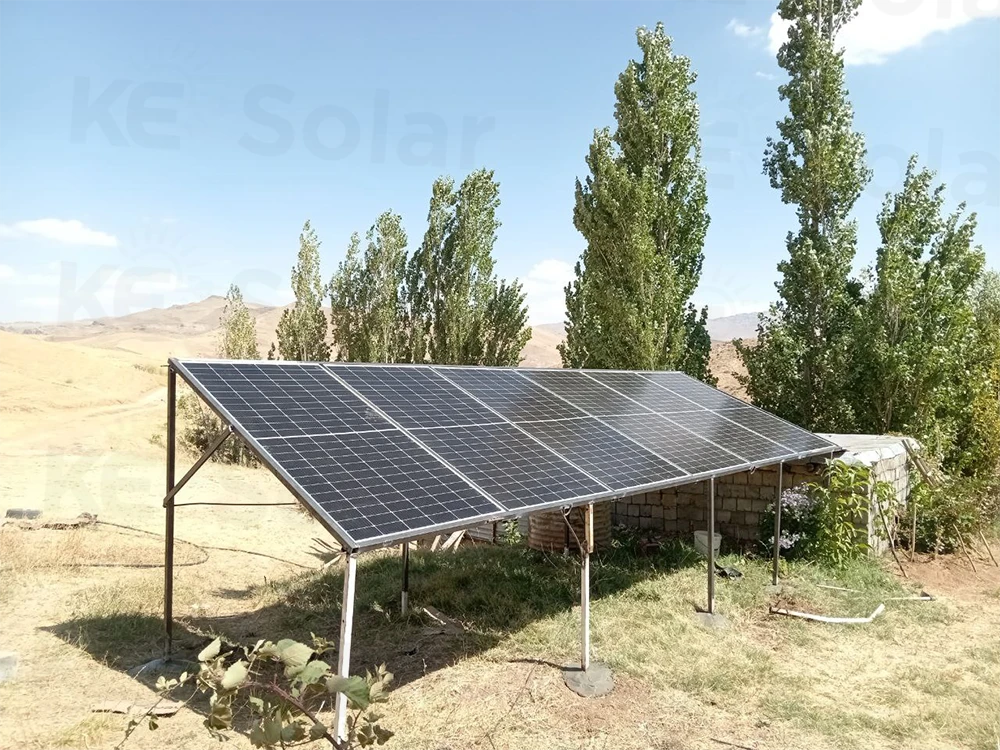 سیستم پنل خورشیدی در روستای گرده بردان 1402