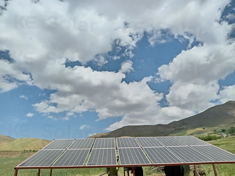 سیستم پنل خورشیدی خانه باغ در روستای بیرم 1400