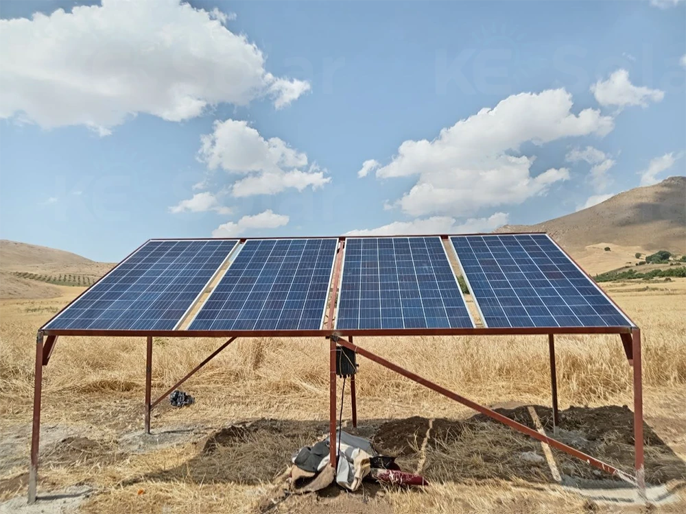 سیستم پنل خورشیدی خانه باغ در روستای بیرم 1402