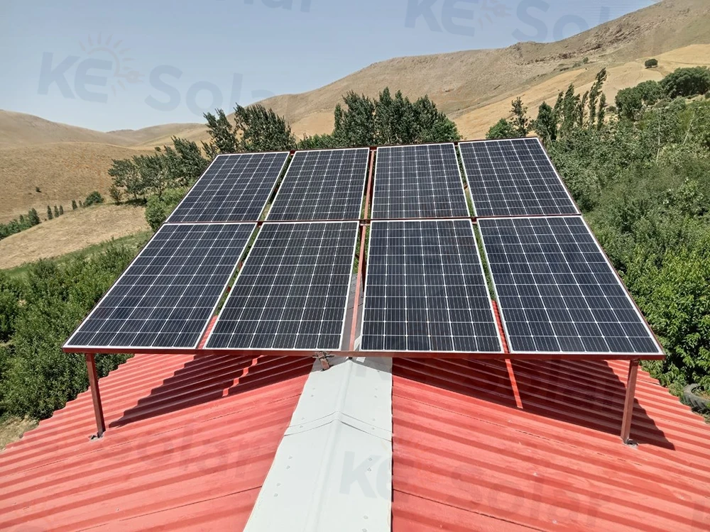 سیستم پنل خورشیدی خانه در روستای بیرم 1401