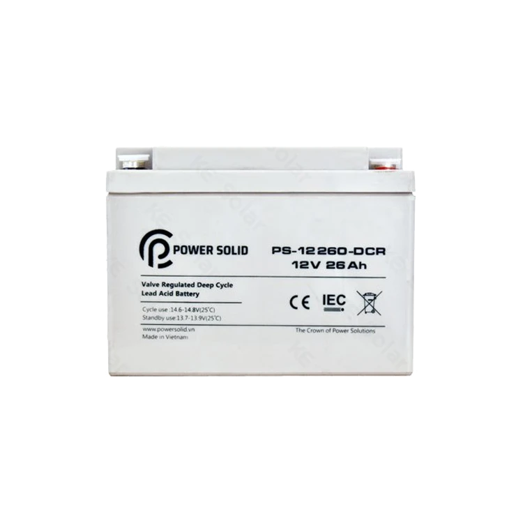 عکس شماره:2 , باتری خورشیدی Power Solid PS-12260-DCR پاور سالید 12 ولت 26 آمپر
