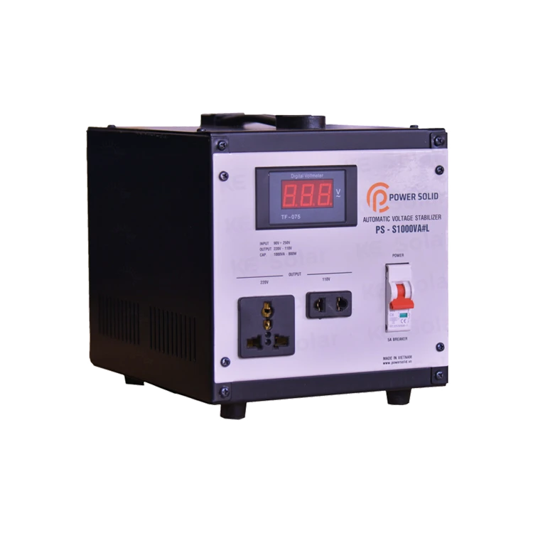 عکس شماره:0 , استابلایزر سروو موتوری (تثبیت کننده ولتاژ) 1KVA برند Power Solid تک فاز PS-S1000VA#L