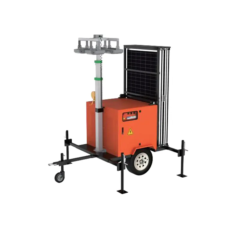 عکس اصلی برج نور سیار مدل PMLT400 برند PTT solar