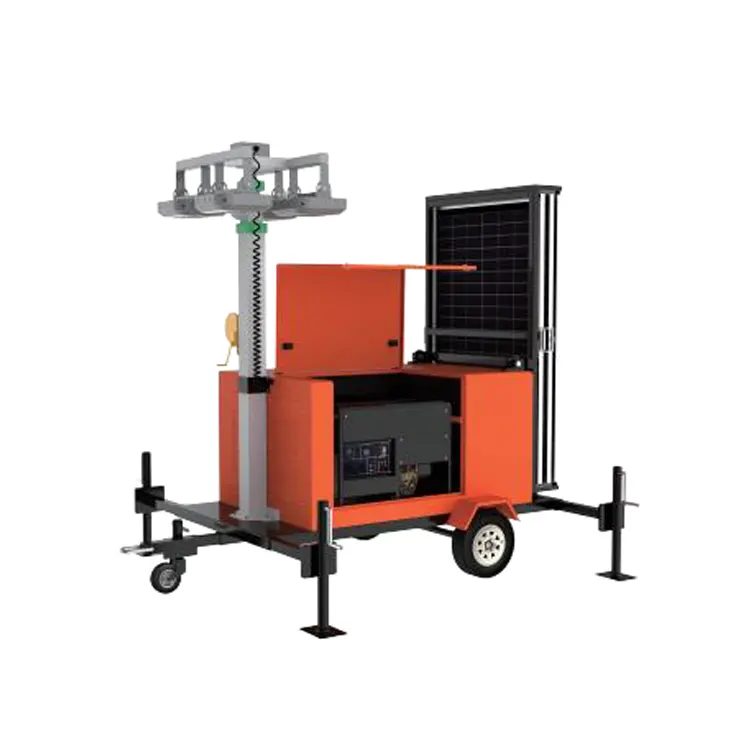عکس اصلی برج نور سیار مدل PMLT400G برند PTT solar