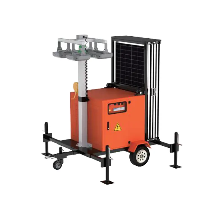 عکس اصلی برج نور سیار مدل PMLT600 برند PTT solar